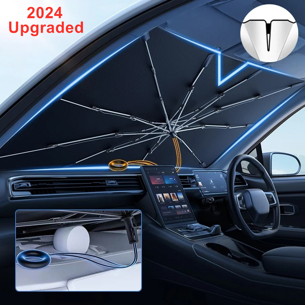 NEW Upgraded Car Windshield Su - Car Sunshade Windshield Umbrella Foldable recension och pris