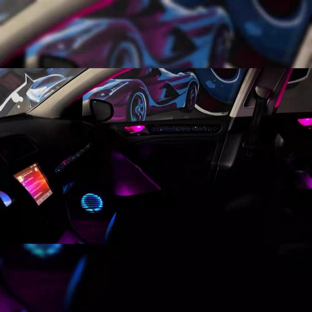 Car Interior Lighting Upgrade  - Led Ambient Interior Car Lights App Control recension och pris