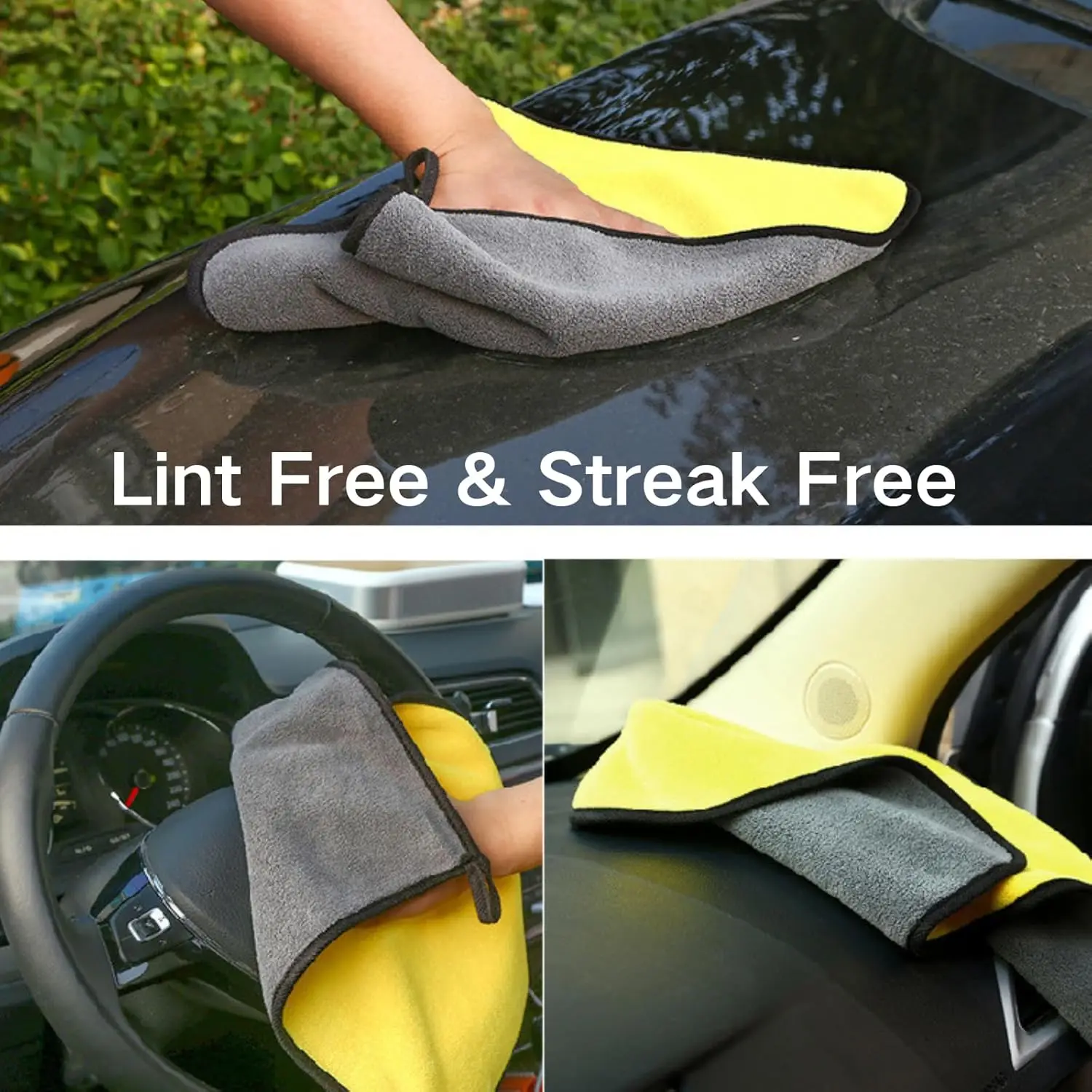 Wholesale Car Cleaning Towels  - Microfiber Car Drying Towel Super Absorbent recension och pris