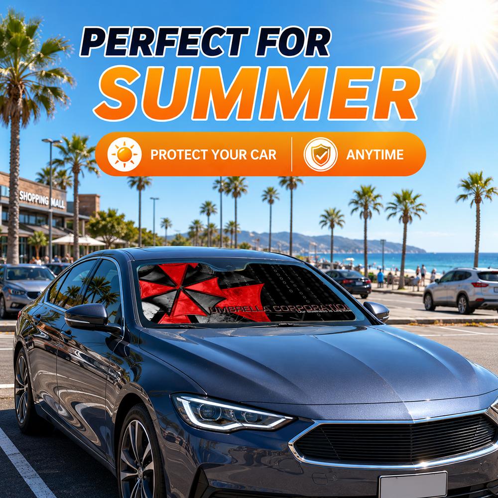 Horror Movie Umbrella Sun Viso - Car Sunshade Windshield Umbrella Foldable recension och pris