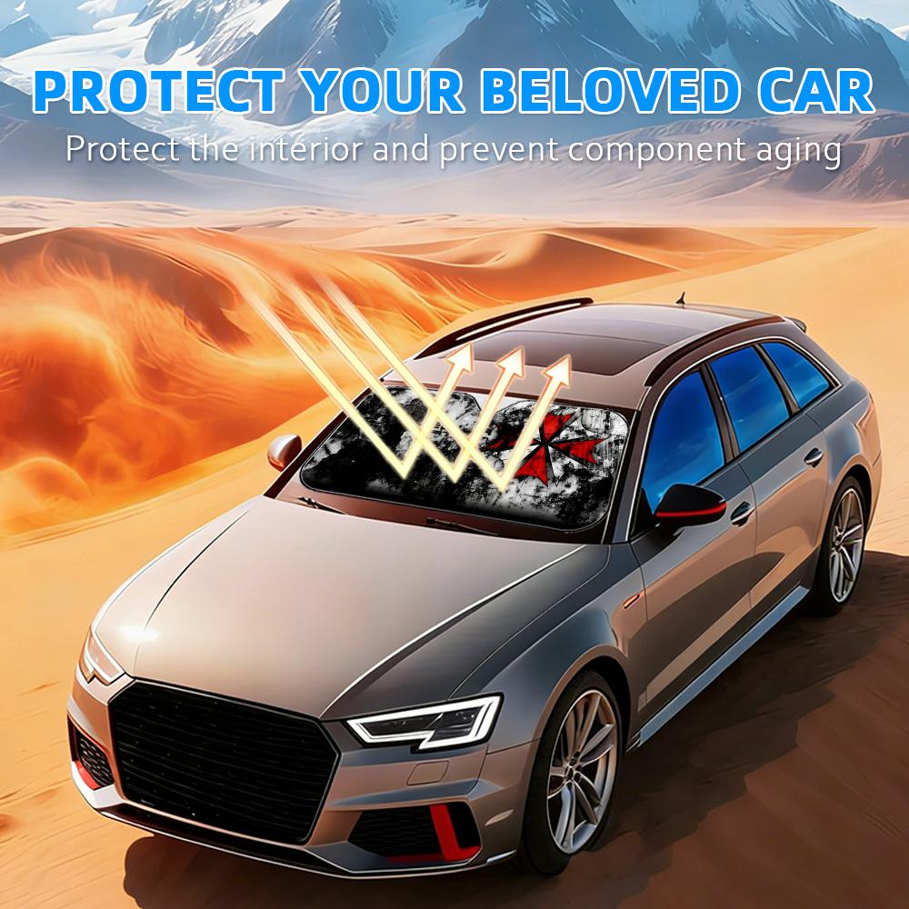 Horror Movie Umbrella Sun Viso - Car Sunshade Windshield Umbrella Foldable recension och pris