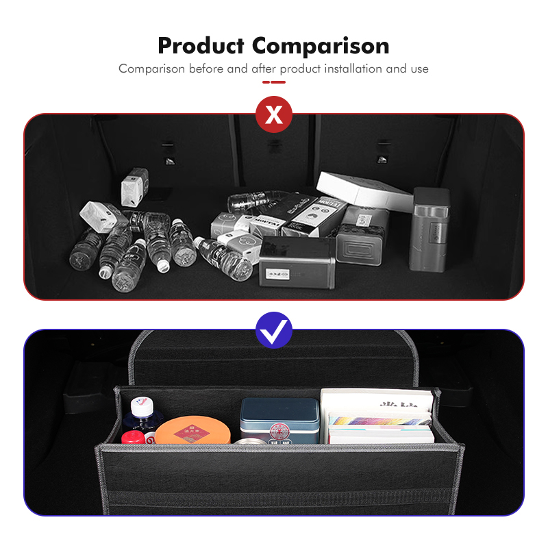 Car Trunk Storage Box Portable - Car Trunk Organizer Foldable Storage Box recension och pris